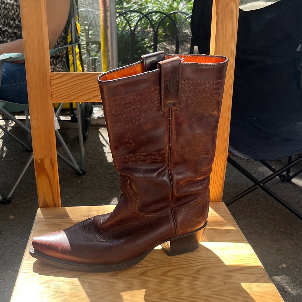 Frye Vintage Brown Leather Boots